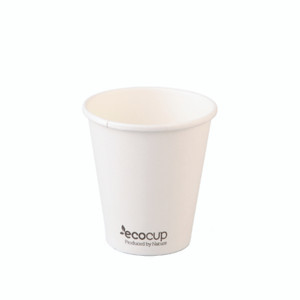 EcoCup Single Wall White Coffee Cup 237ml 50Pk