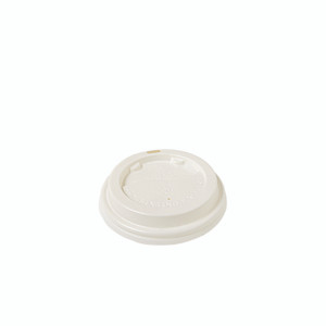 Recyclable Lid to suit 4oz (119ml)Cup, White PK50 x 20 Sleeves (1000Pcs)