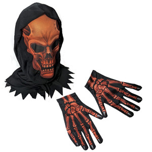 Full Head Cover Devil Mask W/Gloves