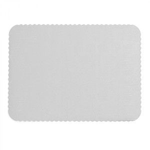 Foil Covered Cake Board ½Sheet 6Pc/Pack - White 13¾" x 18¾" x ¼"