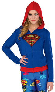 Adult Supergirl Fitted Hoodie