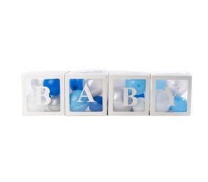 Baby Shower Balloon Box Kit - Blue