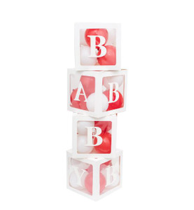 Baby Shower Balloon Box Kit - Red