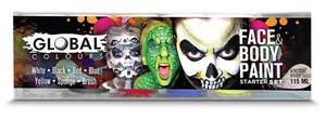 Face & BodyArt Liquid Paint 5 Colour Set - Starter