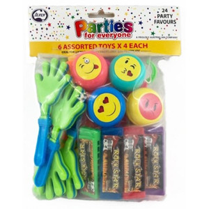 Party Favors 6 Assorted Toys 24pk