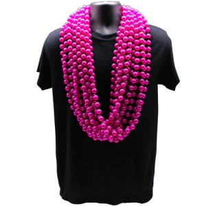 Bead Pearl Hot Pink RR 12mm 48inch Pack of 6