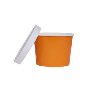 FS Paper Luxe Tub w/ Lid Tangerine 5pk