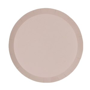 FS Paper Round Dinner Plate 9" White Sand 20pk