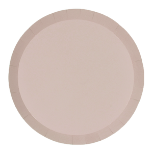 FS Paper Round Banquet Plate 10.5" White Sand 20pk