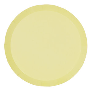 FS Paper Round Banquet Plate 10.5" Pastel Yellow 20pk