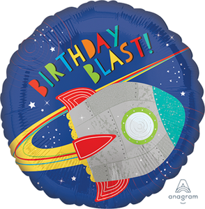 45cm Standard HX Blast off Birthday Blast Rocket S40 1pk