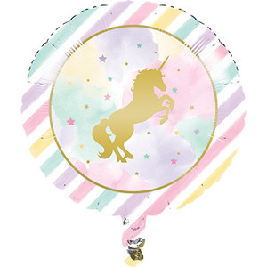 45cm Unicorn Sparkle Foil Stamped Balloon