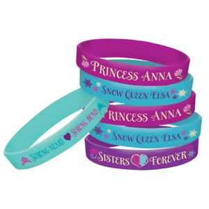 Frozen Rubber Bracelets Favors 4pk