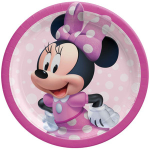 Minnie Mouse Forever 23cm Round Paper Plates 8pk