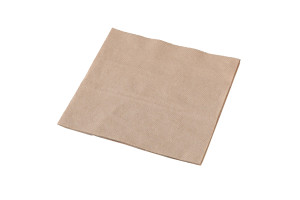 Culinaire Recycled Brown Kraft 1ply Quarter Fold 300mm x 300mm PK500