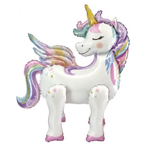 Standing Airz Unicorn (66x61x32cm) Shape Air Fill Foil Balloon P1
