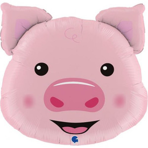 30inch Pig Head Shape Foil Balloon  P1