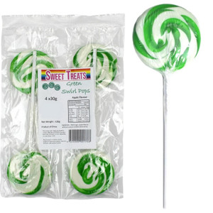 Pk4 Lime Green Swirl Pops
