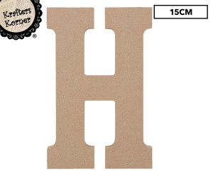 15cm Alphabet Letter Kraft- H