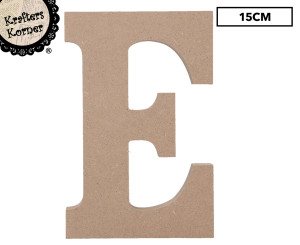 15cm Alphabet Letter Kraft- E