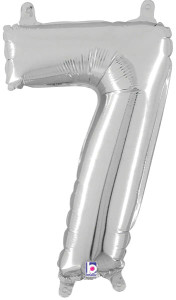 Megaloon Junior 7 Silver Foil 14" Valved 1pk