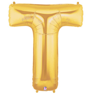 Megaloon T Gold Foil Balloon 40" 1pk