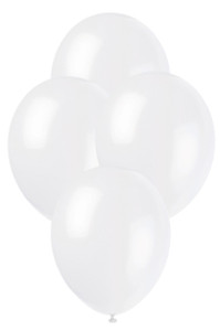 Premium Linen White 30cm Balloons - 50pk