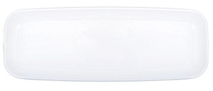 White Long Plastic Platter 17x46cm