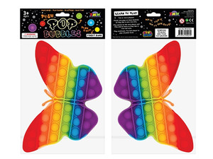 Rainbow Push Pop Game - Butterfly - 20cm x 13cm