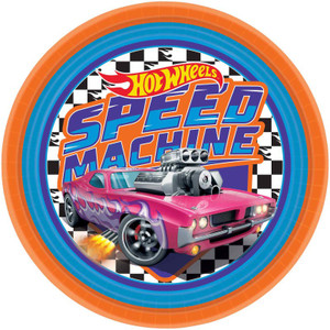 Hot Wheels 23cm Paper Plates 8pk FSC NPC