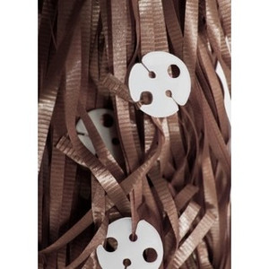 50 x Balloon Pre-Cut Curling Ribbons & Seals - Chocolate Brown