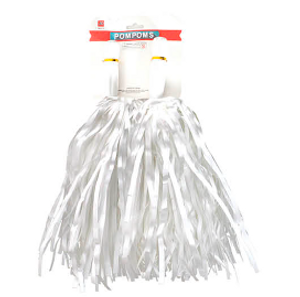 Metallic Pom Pom (White)