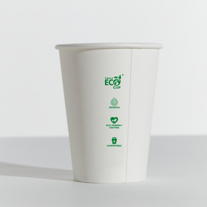 12oz Truly Eco Plain White Cup Pack of 50