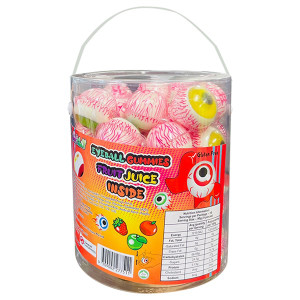 JUICY JELLY MEGA EYEBALL GUMMIES JAR