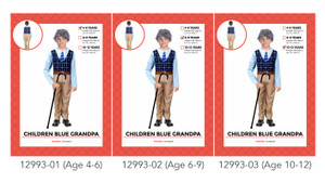 CHILDREN BLUE GRANDPA COSTUME