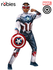 CAPTAIN AMERICA DELUXE FAWS KIDS COSTUME
