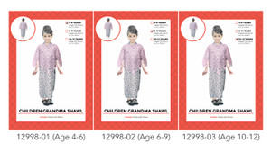 CHILDREN OLD LADY SHAWL COSTUME
