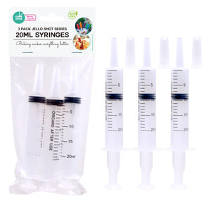 3PK 20ML Jello Shot Series Syringes