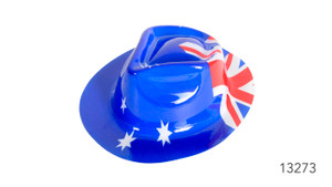 Australian Flag Plastic Trilby Hat