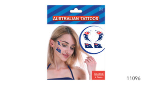 Australian Face Tattoos (4pcs)