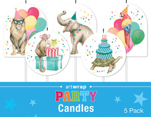 CANDLE 5 PICK PARTY ANIMALS
