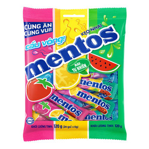Mentos Mini Soft Candy Fruity 120g bag (20 pcs x 6g)