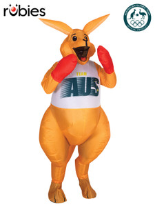 BOXING KANGAROO INFLATABLE COSTUME, ADULT - ONE SIZE