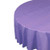 Lilac Plastic Table Cover Round 213cm