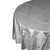 Silver Plastic Table Cover Round 213cm