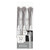 Reusable Premium Plastic Silver Fan-Handled Knives 32Pk