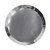 Metallic Silver Paper Dinner Plate 23cm - 10pk