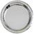 Metallic Silver Dinner Plate