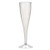 Heavy Duty Plastic Champagne Flutes Clear 150ml 10 Pack