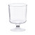 Heavy Duty Plastic Wine Goblets Clear 170ml 10 Pack
